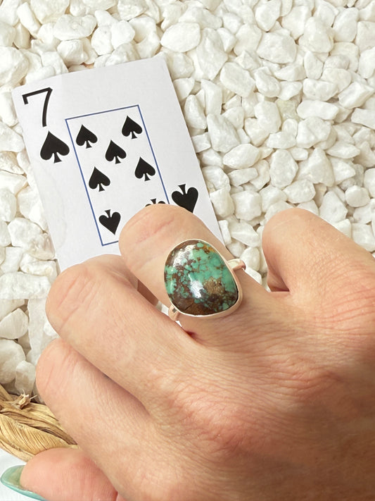 Dust & Dawn – Royston Turquoise 925 Ring - Sz 7