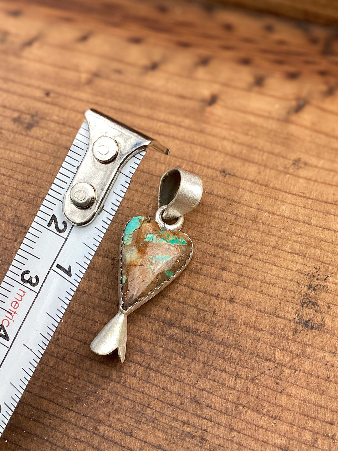 Royston Ribbon Turquoise Pendant Sterling Silver | Southwestern Necklace Pendant