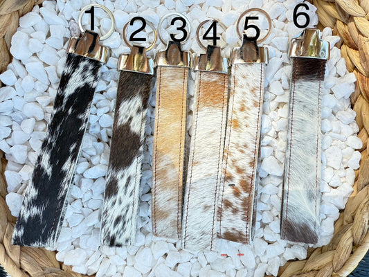 Cowhide Keychain