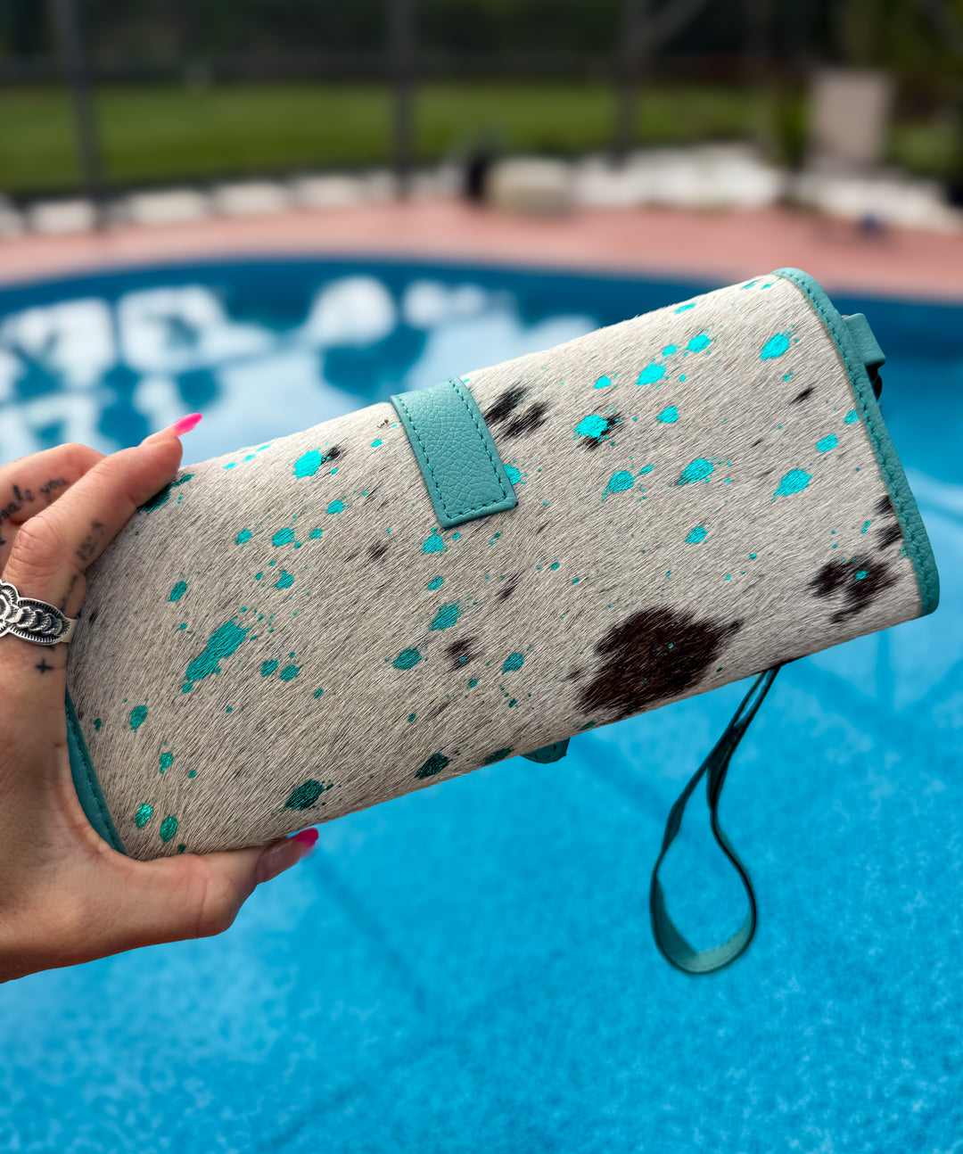 Cowboy Crush Clutch Wallet | Genuine Cowhide Phone Wallet & Wristlet
