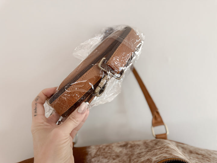 The Checkmate Collection | Cowhide & Leather Travel Set