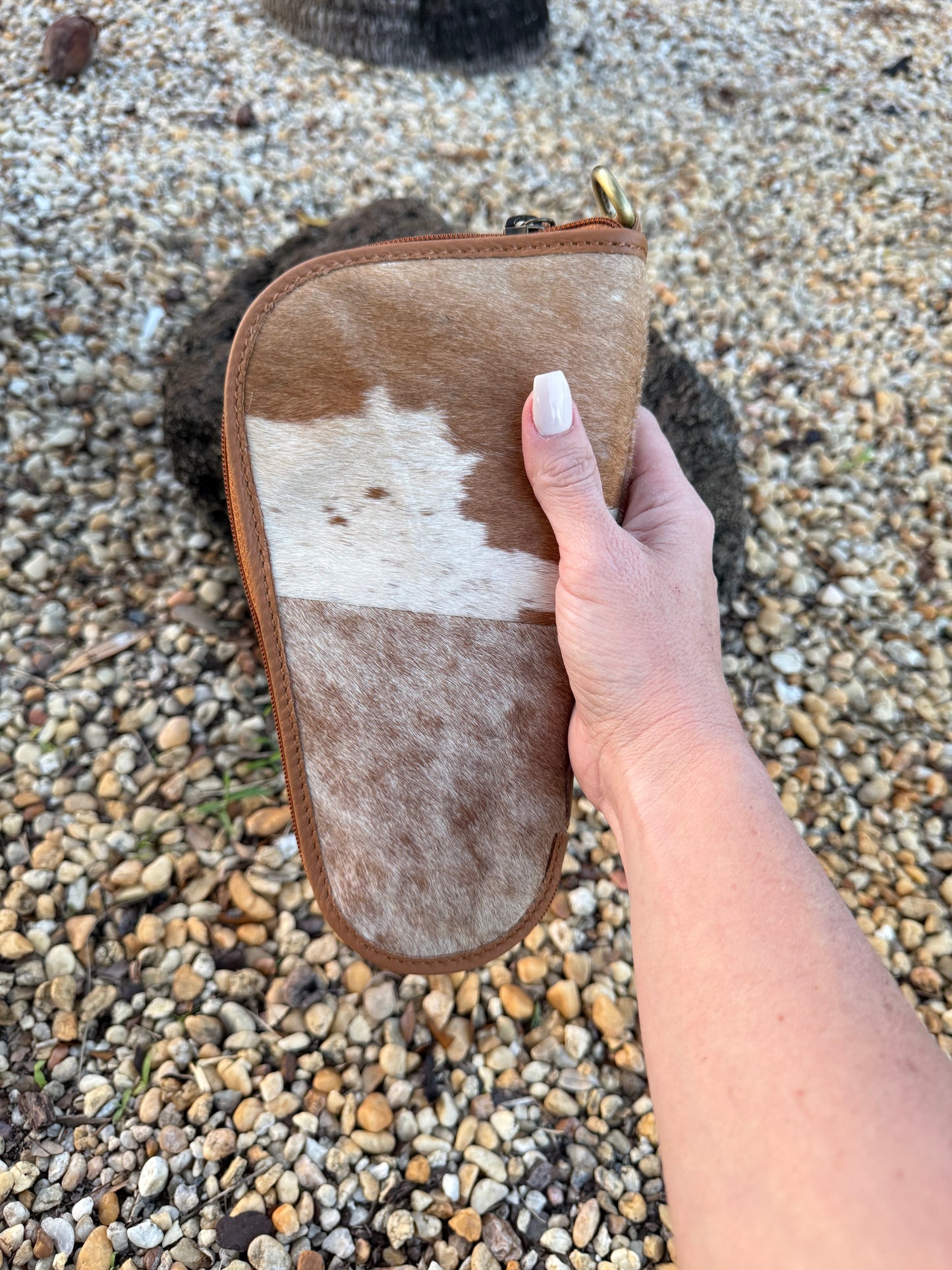 Padded Cowhide Handgun Case - Mini