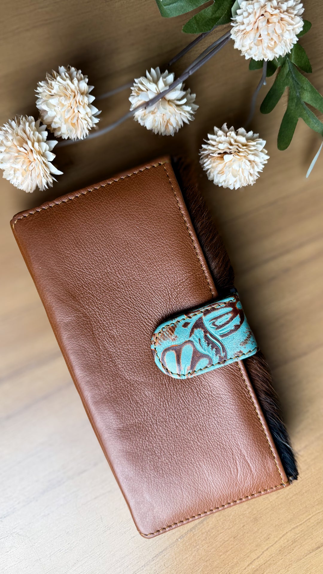 Willow Grace Cowhide Phone Wallet Clutch | Spring Collection Western Leather Wallets 3 Options
