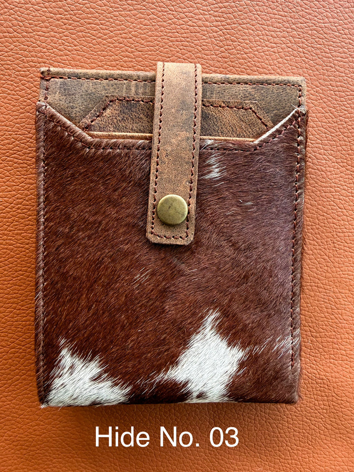 Frontier Fold | Cowhide Bifold Wallet – Handmade Western Leather Wallet for Men