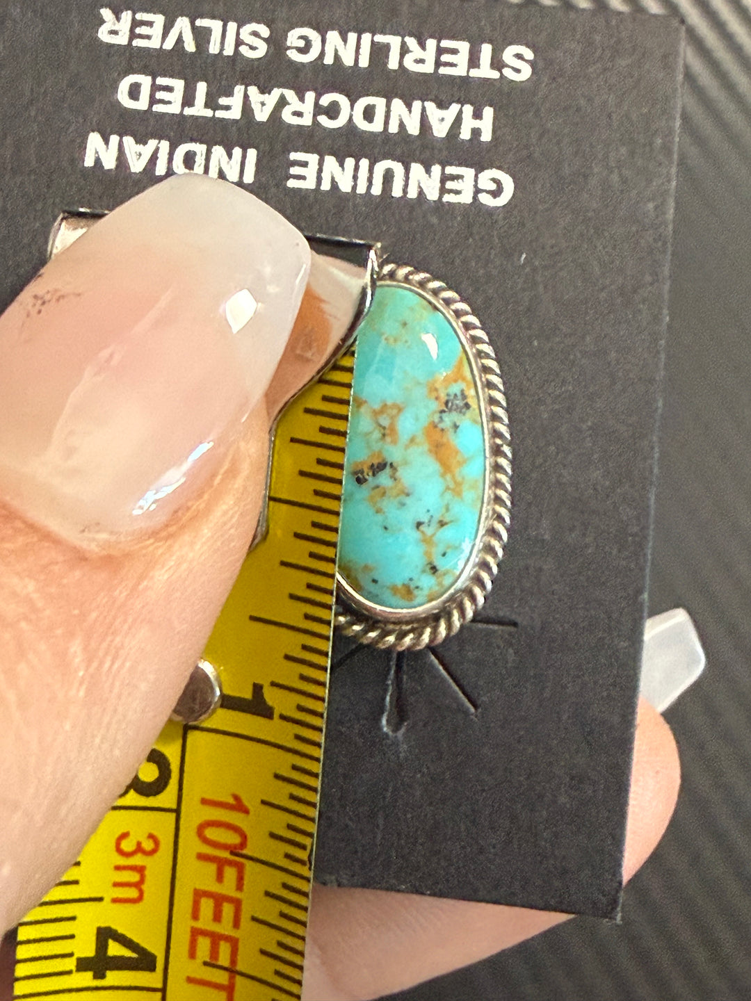 Byron Begay Navajo Kingman Turquoise Stud Earrings