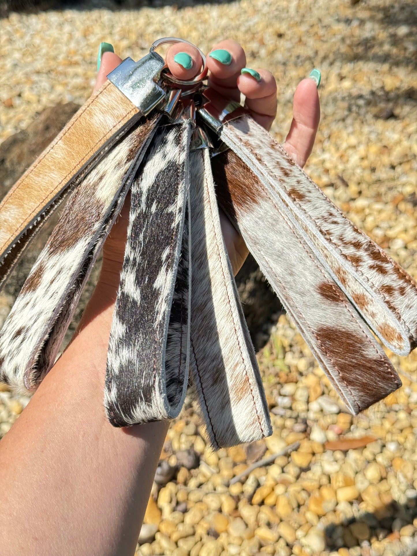 Cowhide Keychain