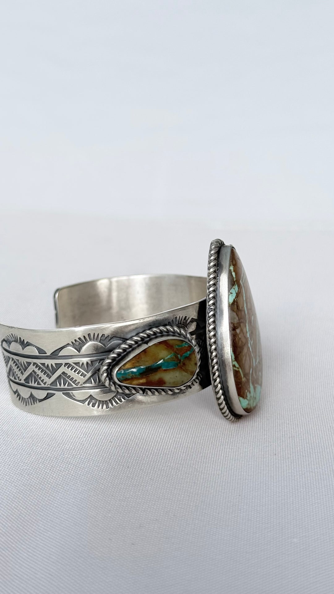 Rick Enriquez #7 of 7 | Royston Ribbon Turquoise Sterling Silver Cuff | 7” Fit