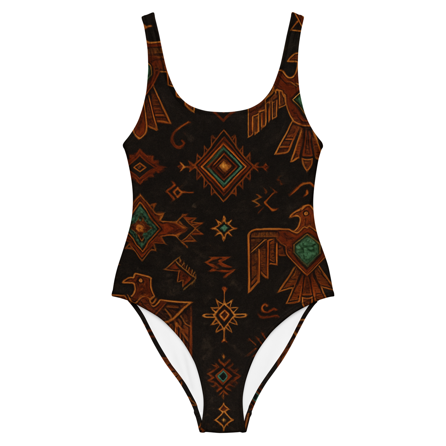 TBird Southwestern Design One-Piece Swimsuit