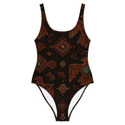 TBird Southwestern Design One-Piece Swimsuit