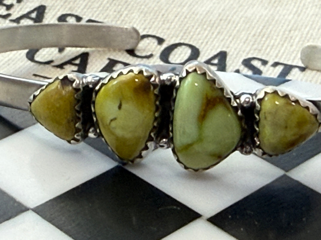 Palomino Variscite & Sterling Silver Cuff Bracelet