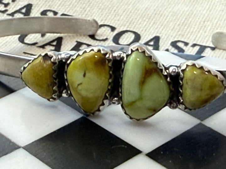 Palomino Variscite & Sterling Silver Cuff Bracelet