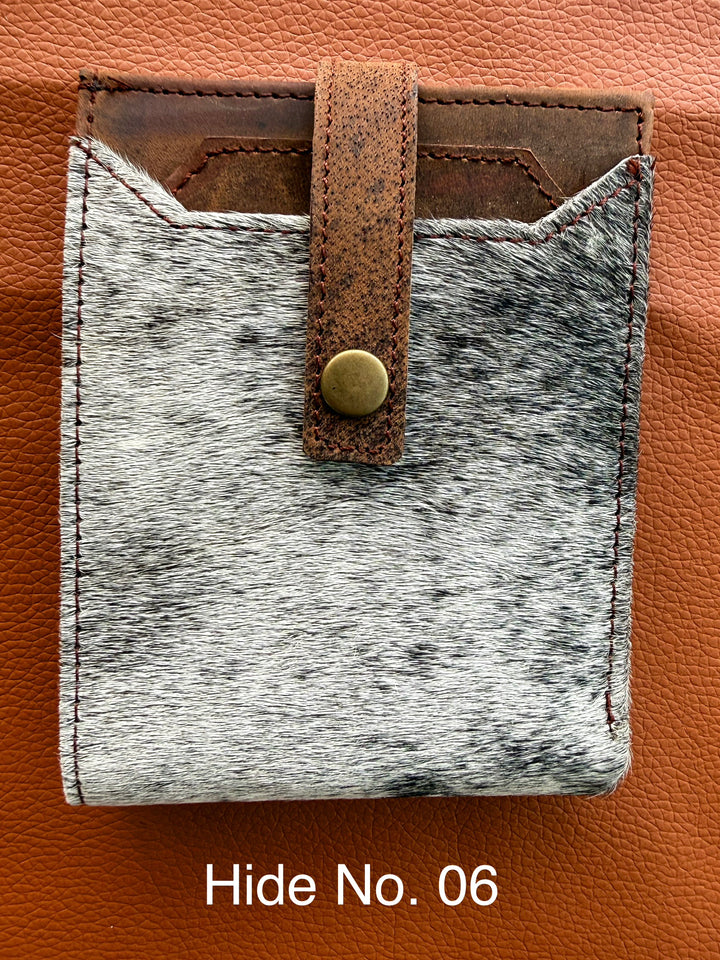 Frontier Fold | Cowhide Bifold Wallet – Handmade Western Leather Wallet for Men