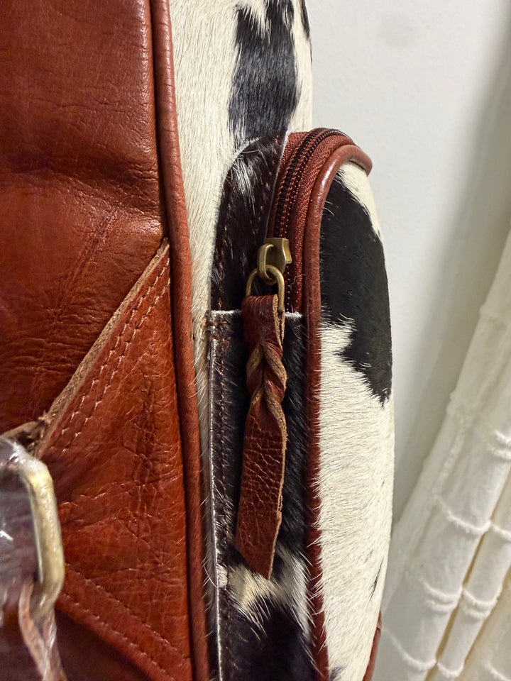 The Bubba Bag™ | Hair-On Cowhide & Genuine Leather Backpack