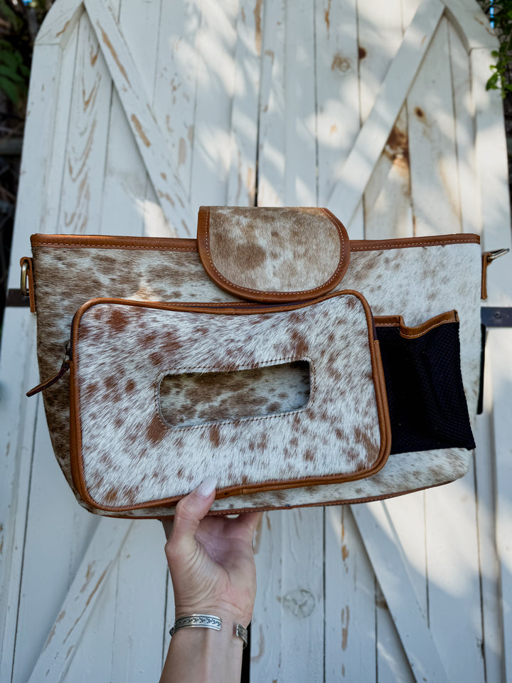 The Outlaw Parent™ Cowhide Stroller Bag