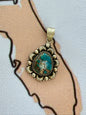 Cinnamon Jasper and Sterling Silver Southwestern Artisan made Pendant