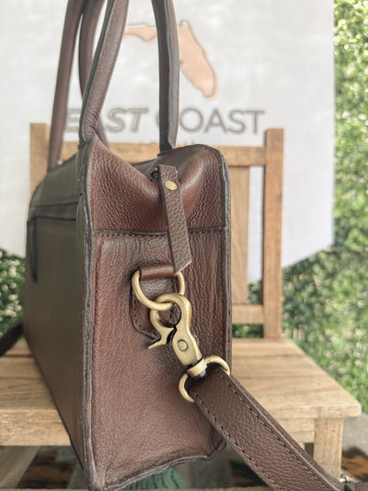 Little Wildflower : Hand Tooled Leather Cowhide and Fringe Mini Western Purse with Handles and Detachable Crossbody Strap