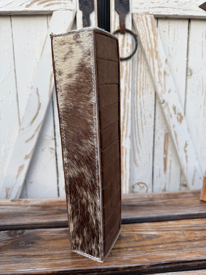 Genuine Cowhide and Leather Ring Holder Display | 4 Options
