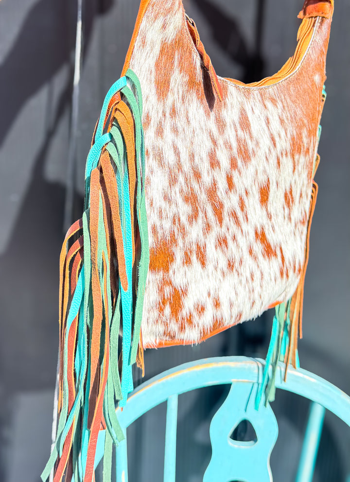 Copperhead Road | Cowhide Fringe Shoulder Purse