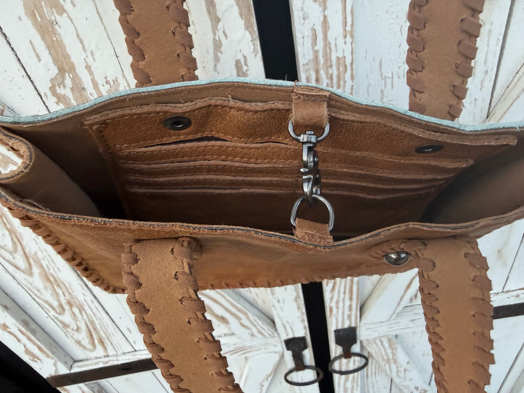 Slimline Tote | Genuine Leather Slim Profile Everyday Shoulder Bag