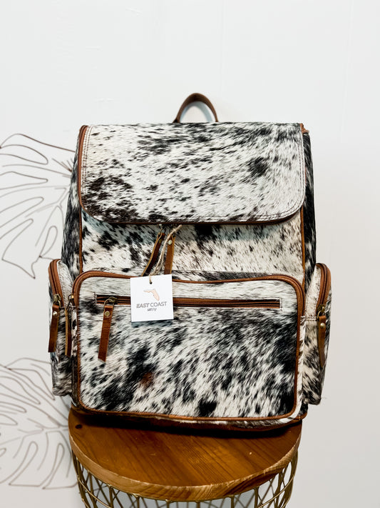 Cowhide backpack / diaper bag