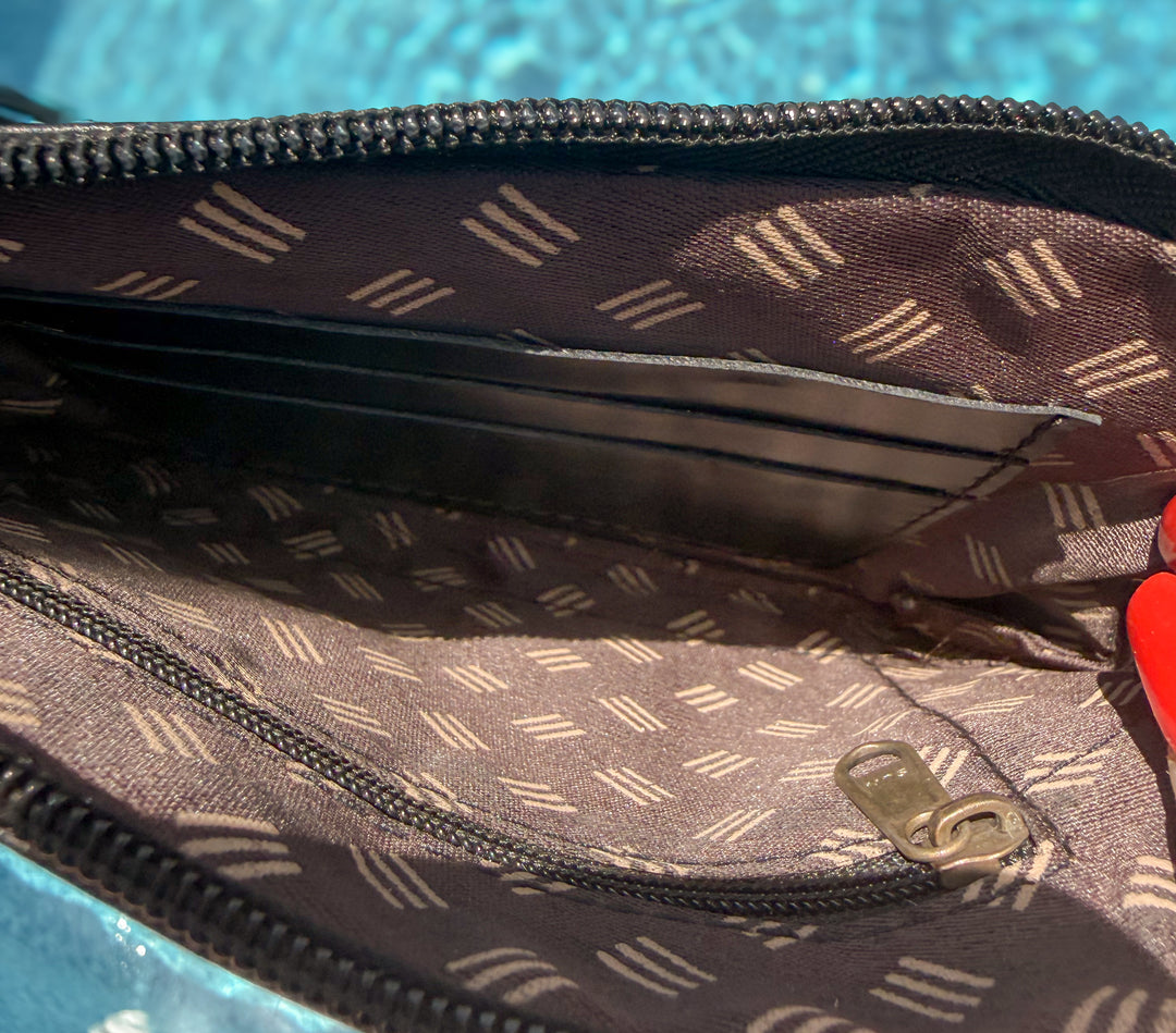 The Speakeasy | Hair-On Cowhide Leather Wristlet Tassel Clutch