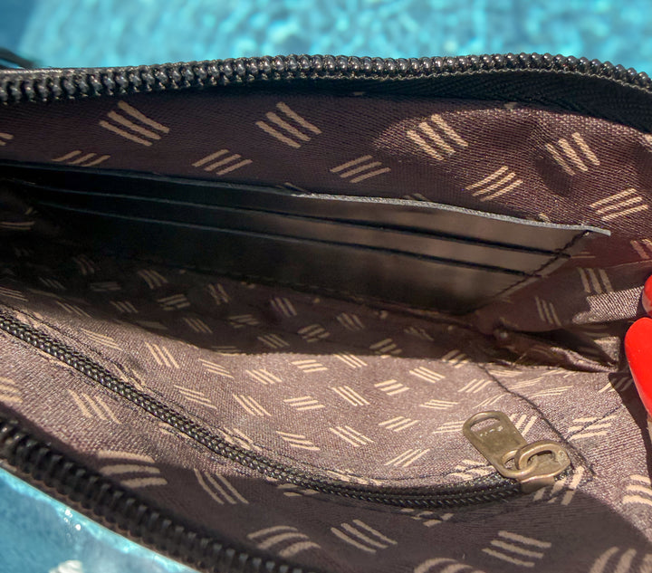 The Speakeasy | Hair-On Cowhide Leather Wristlet Tassel Clutch
