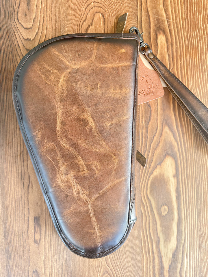 Cowboy Carry | 12” Padded Distressed Leather Gun Case