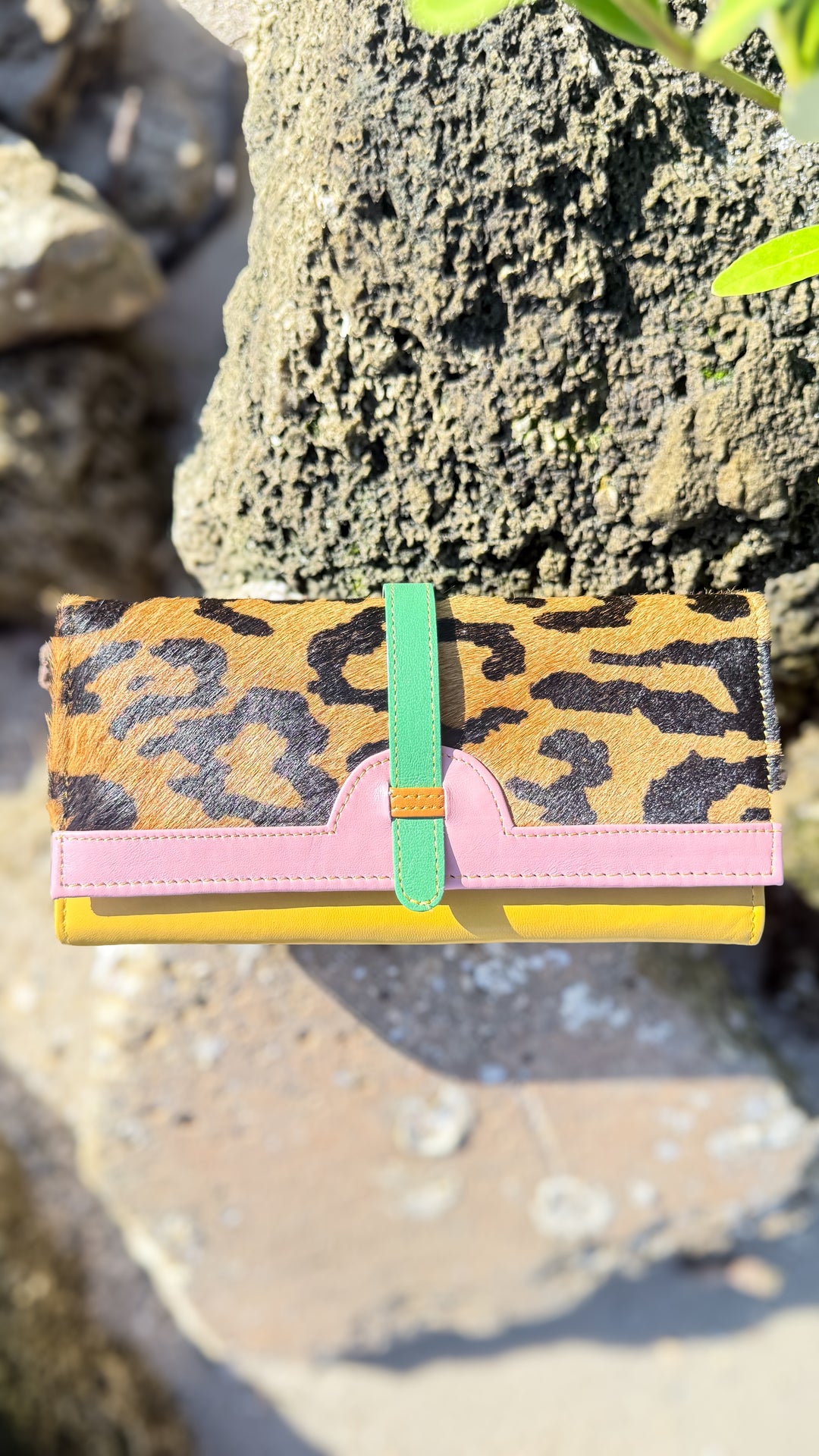 Palm Beach Rodeo | Hair on Hide with Animal Design and Colorful Recycled Leather Wallets
