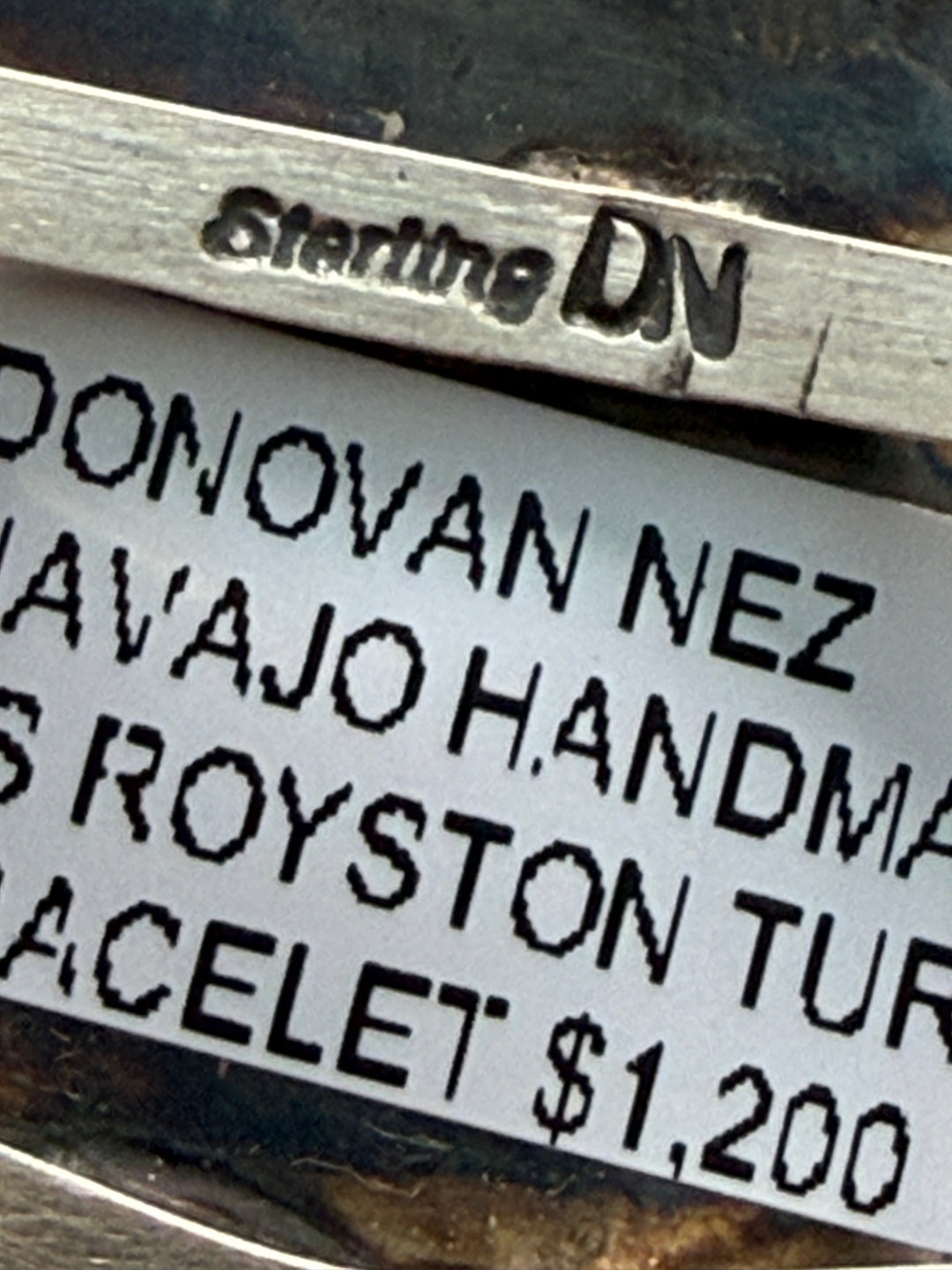 Donovan Nez Royston Turquoise Cuff Bracelet