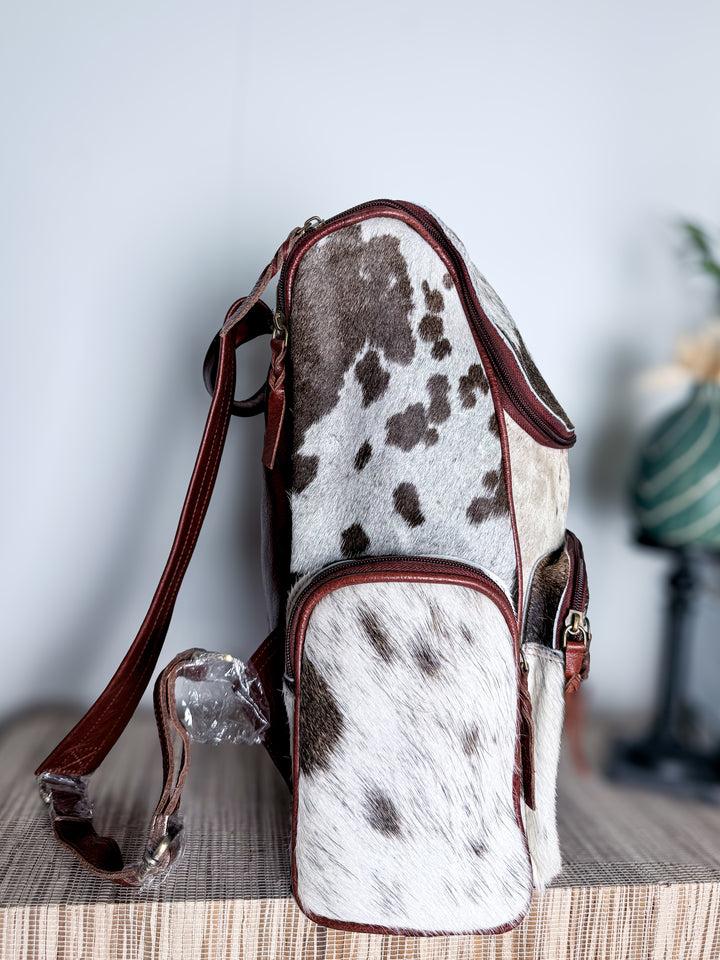 The Bubba Bag™ | Hair-On Cowhide & Genuine Leather Backpack