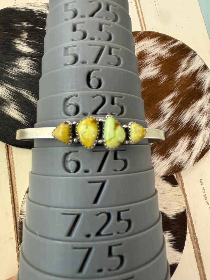 Palomino Variscite & Sterling Silver Cuff Bracelet