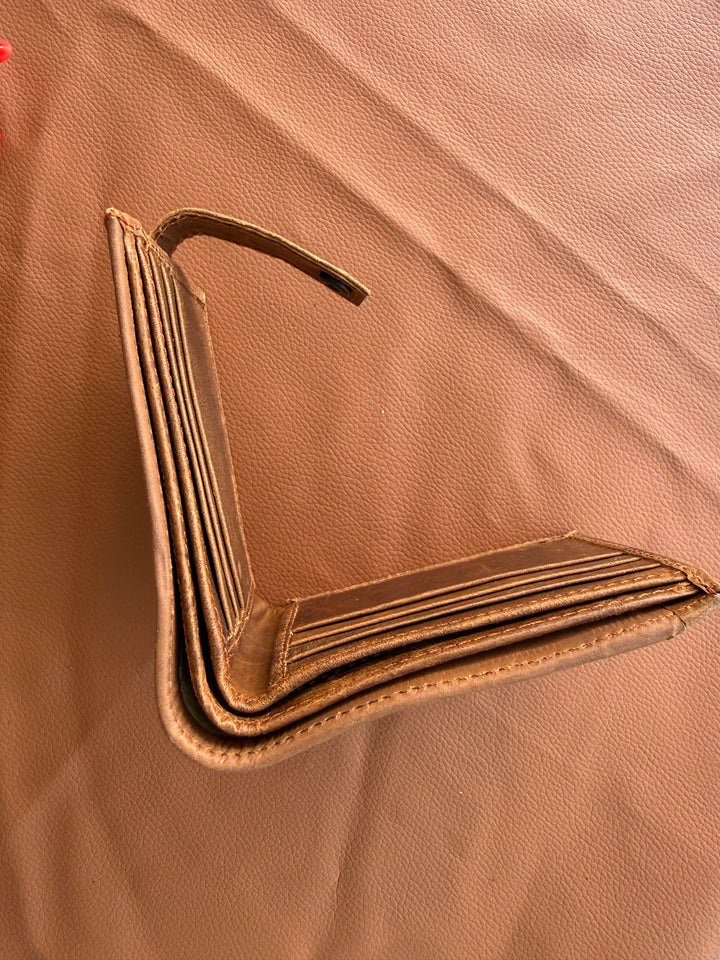 Frontier Fold | Cowhide Bifold Wallet – Handmade Western Leather Wallet for Men