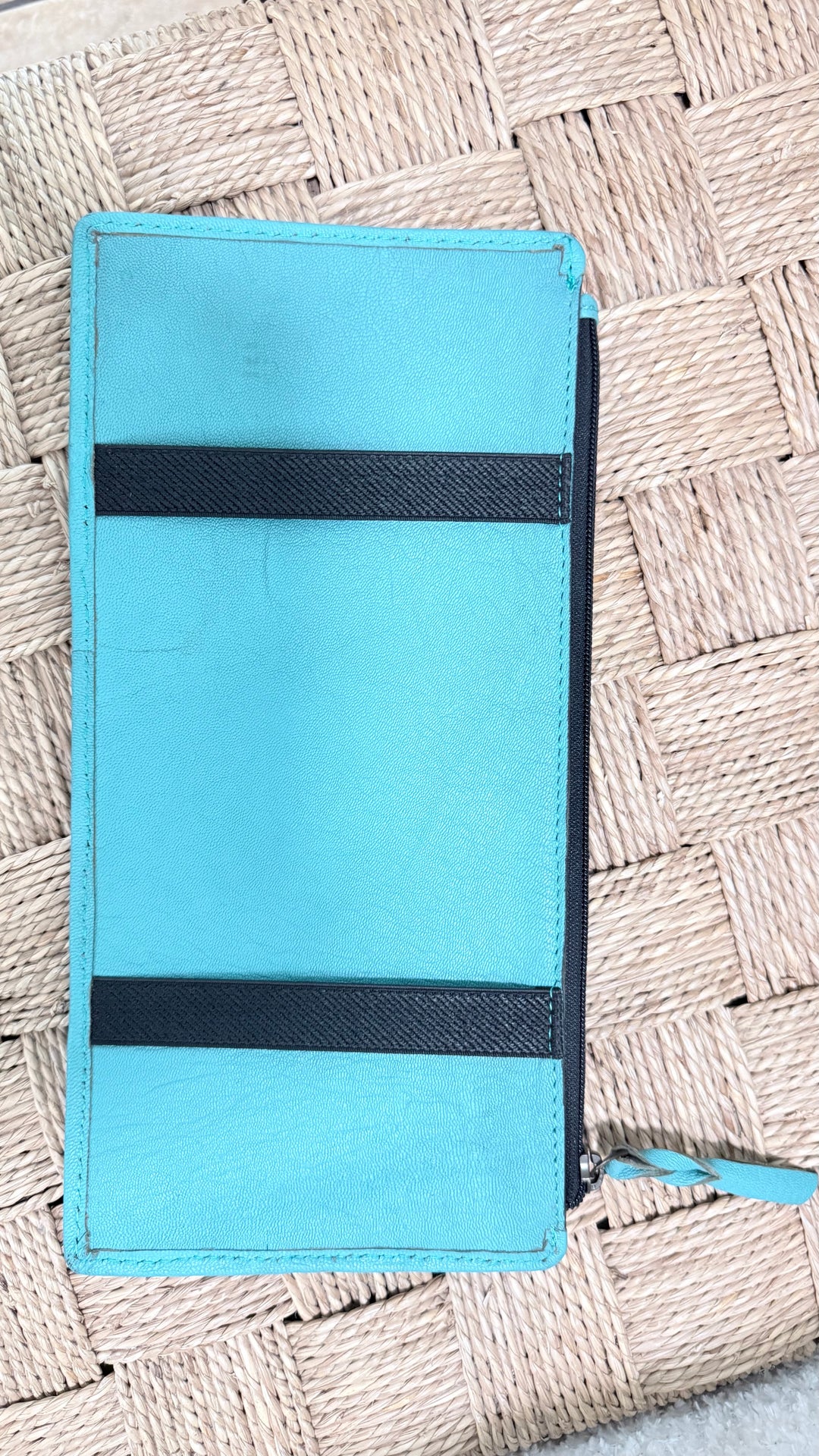 Blacktop Boss™ Turquoise Leather Visor Organizer | Western Car & Truck Storage Organizer