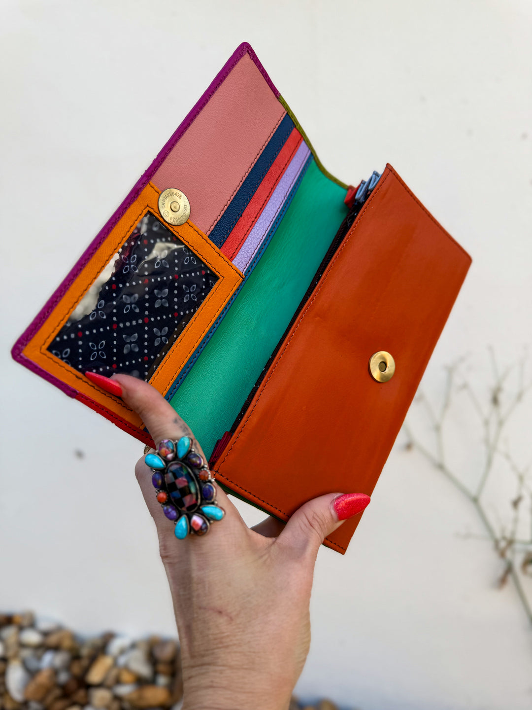 Palm Beach Rodeo | Hair on Hide with Animal Design and Colorful Recycled Leather Wallets