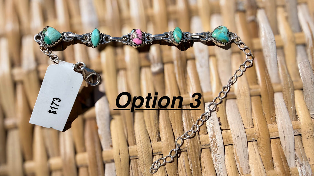 Cotton Candy Collection | Sterling Silver & Turquoise Bracelets