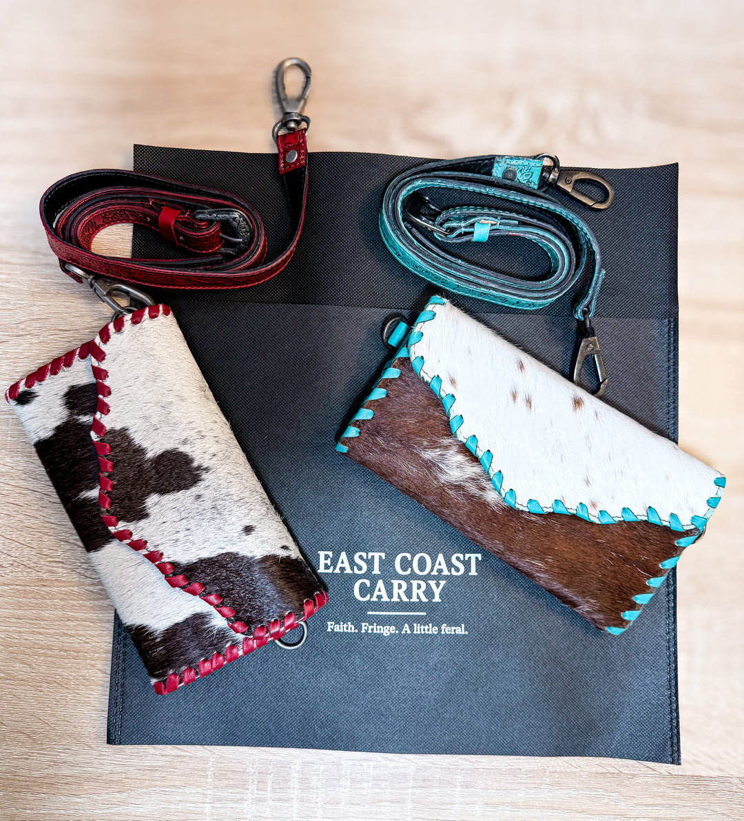 The Quick Draw | Cowhide Crossbody Wallet