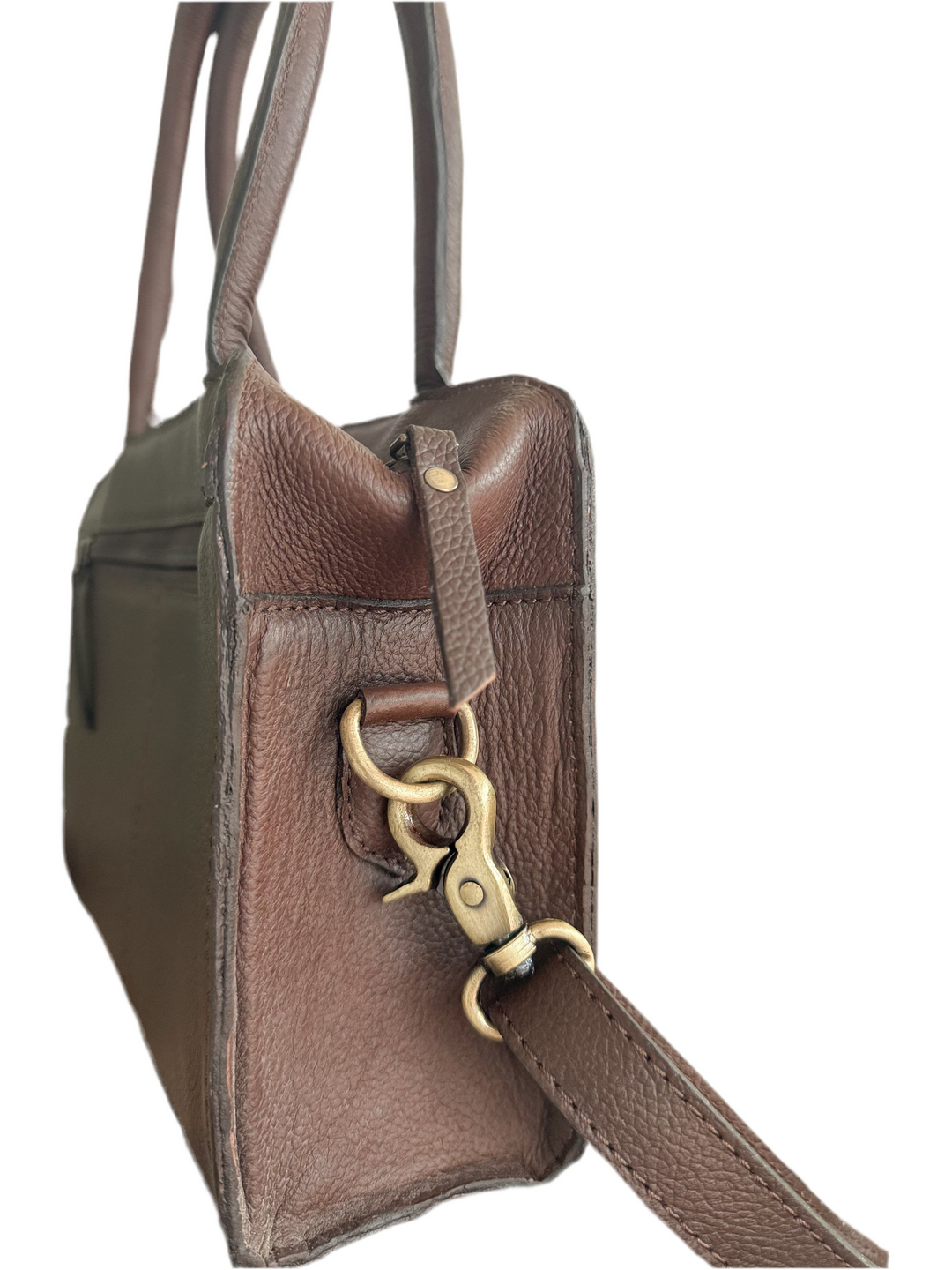 Little Wildflower | Hand Tooled Leather Cowhide and Fringe Mini Western Purse with Handles and Detachable Crossbody Strap