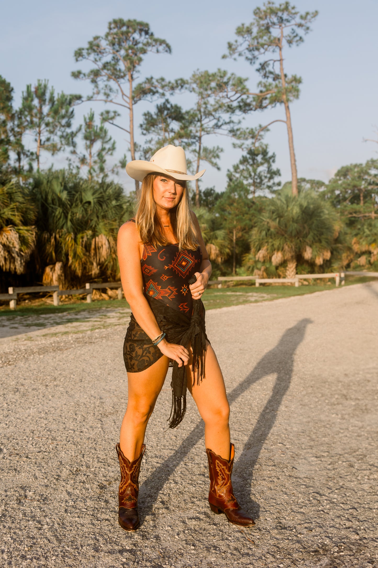 TBird Southwestern Design One-Piece Swimsuit