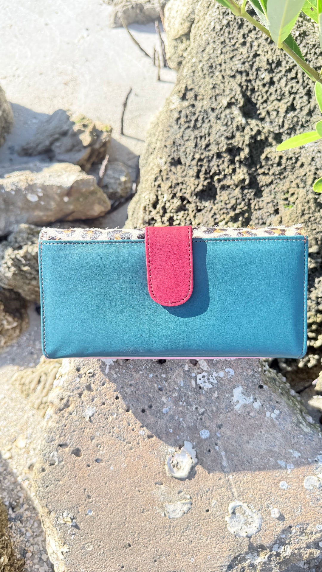 Palm Beach Rodeo | Hair on Hide with Animal Design and Colorful Recycled Leather Wallets