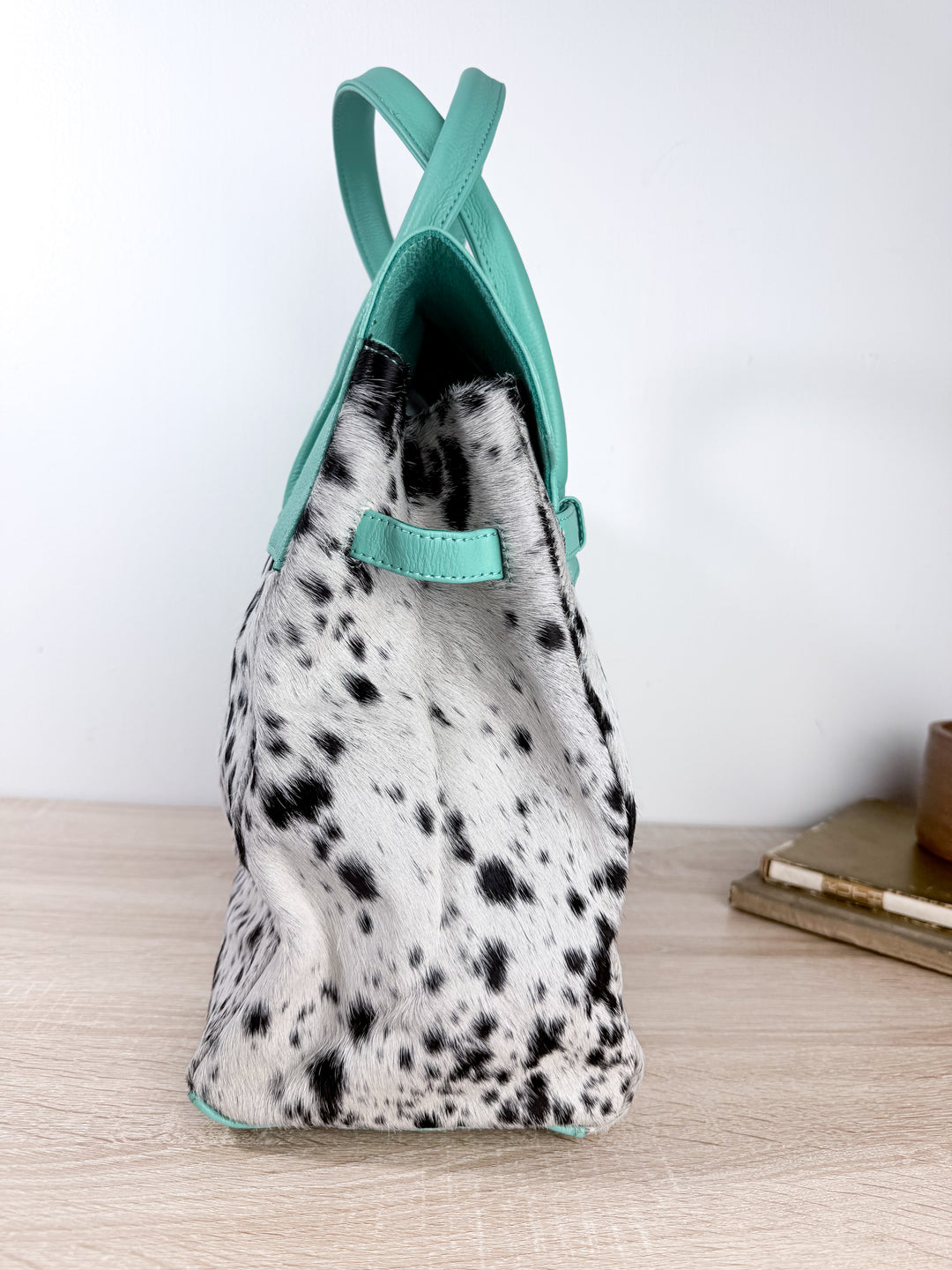 The Fancy Fur | Cowhide Leather Work & Travel Bag