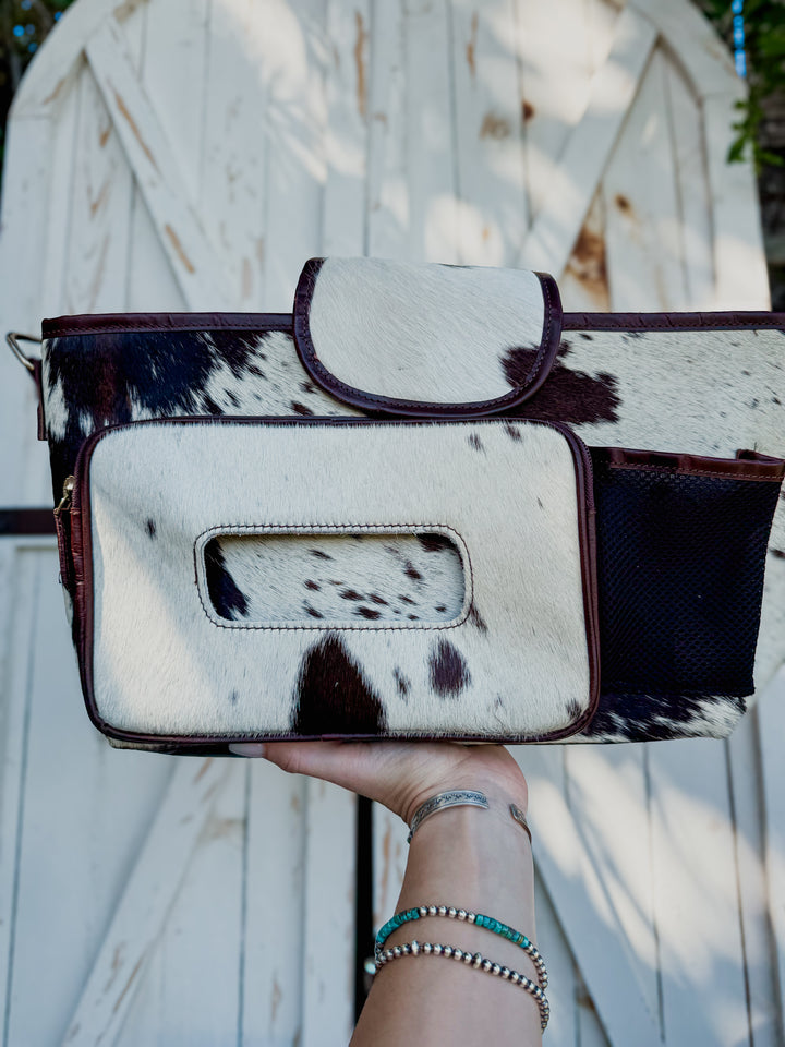 The Outlaw Parent™ Cowhide Stroller Bag