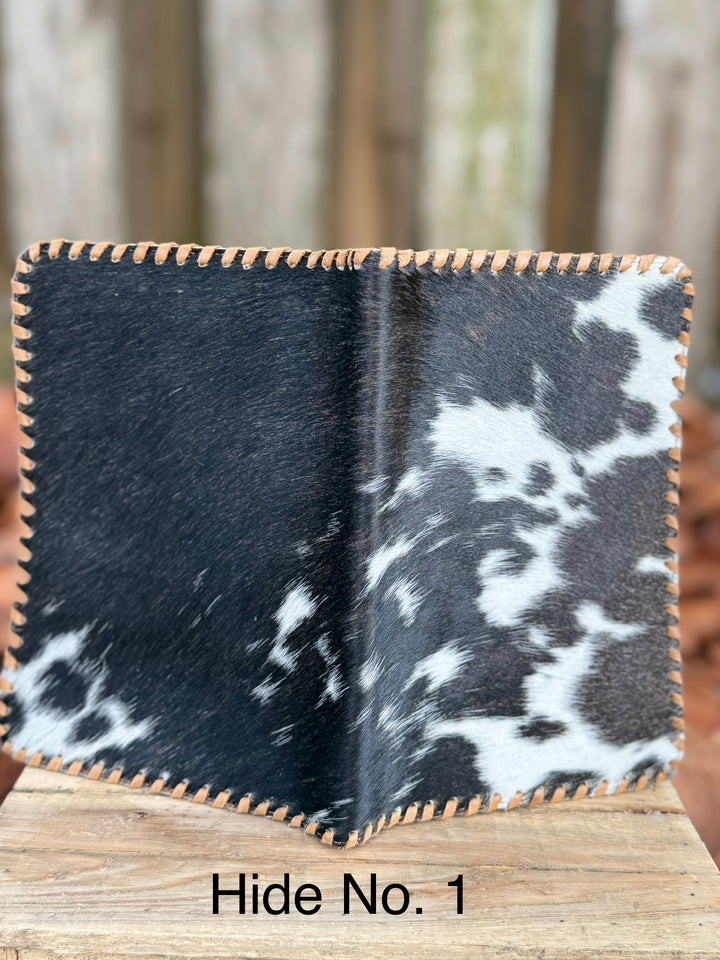 Cowhide Bible, Journal & Book Cover | Genuine Hair-On Hide | Standard Size Bibles