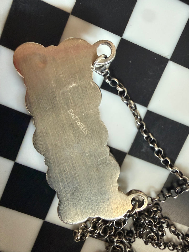 Cotton Candy Turquoise Bar Necklace | Sterling Silver 10-Stone Necklace