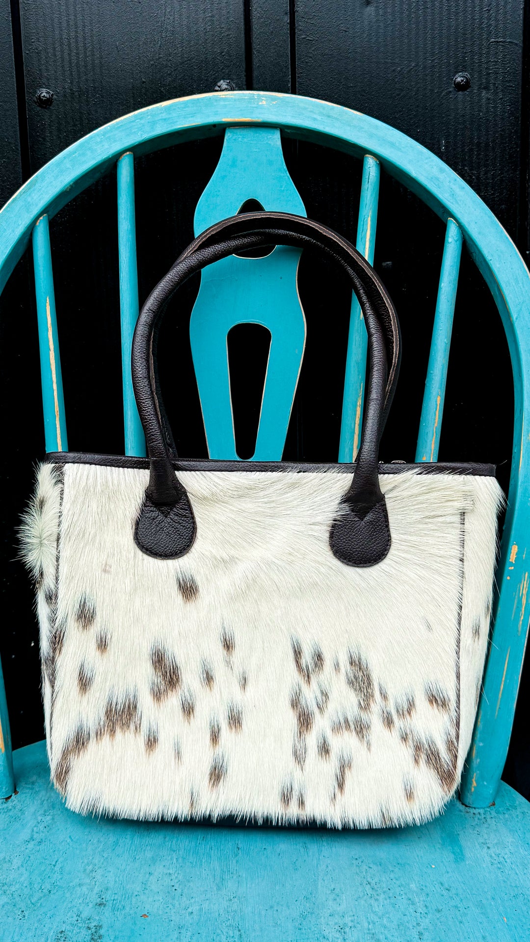 Hair-On Cowhide Mini Tote | Genuine Leather Everyday Purse | Lightweight Western Chic Handbag