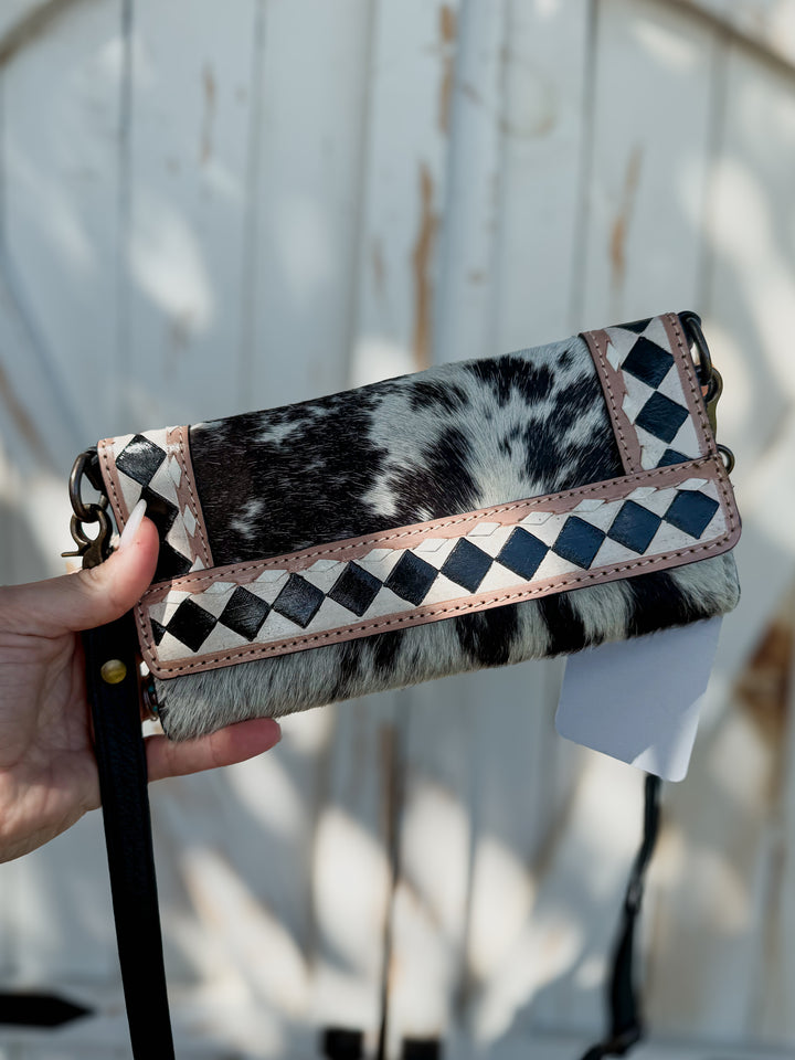 western-style cowhide and checkered leather wallet from East Coast Carry Speed Check Collection 