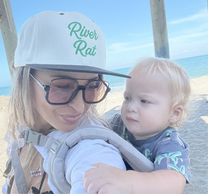 River Rat Embroidered Snapback Hat