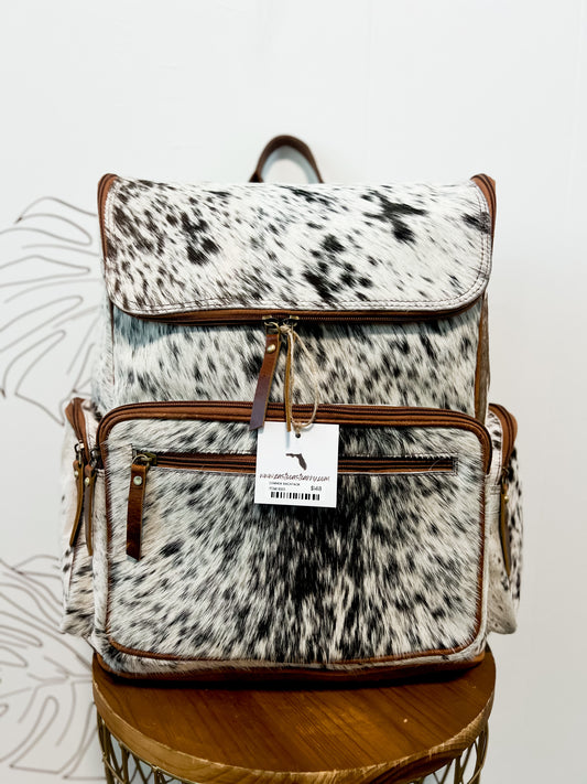 Cowhide backpack