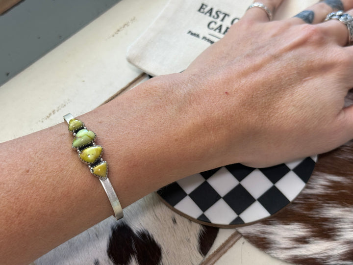 Palomino Variscite & Sterling Silver Cuff Bracelet
