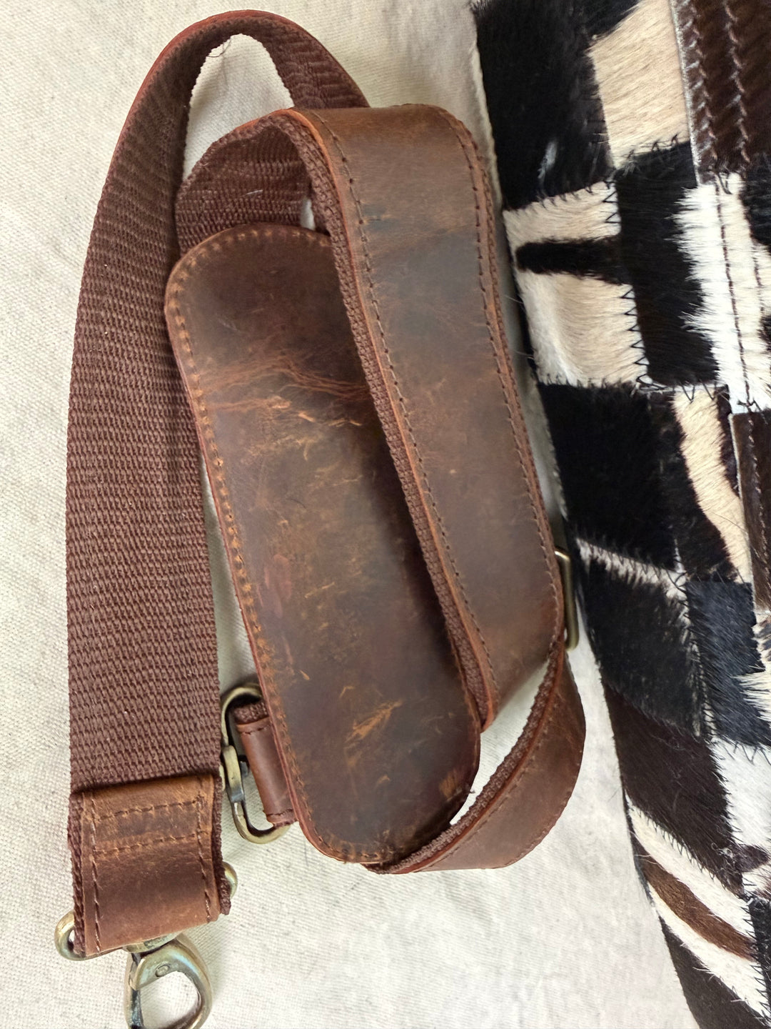 Checking In Weekender Duffle – Genuine Hair On Cowhide & Full-Grain Leather Travel Bag