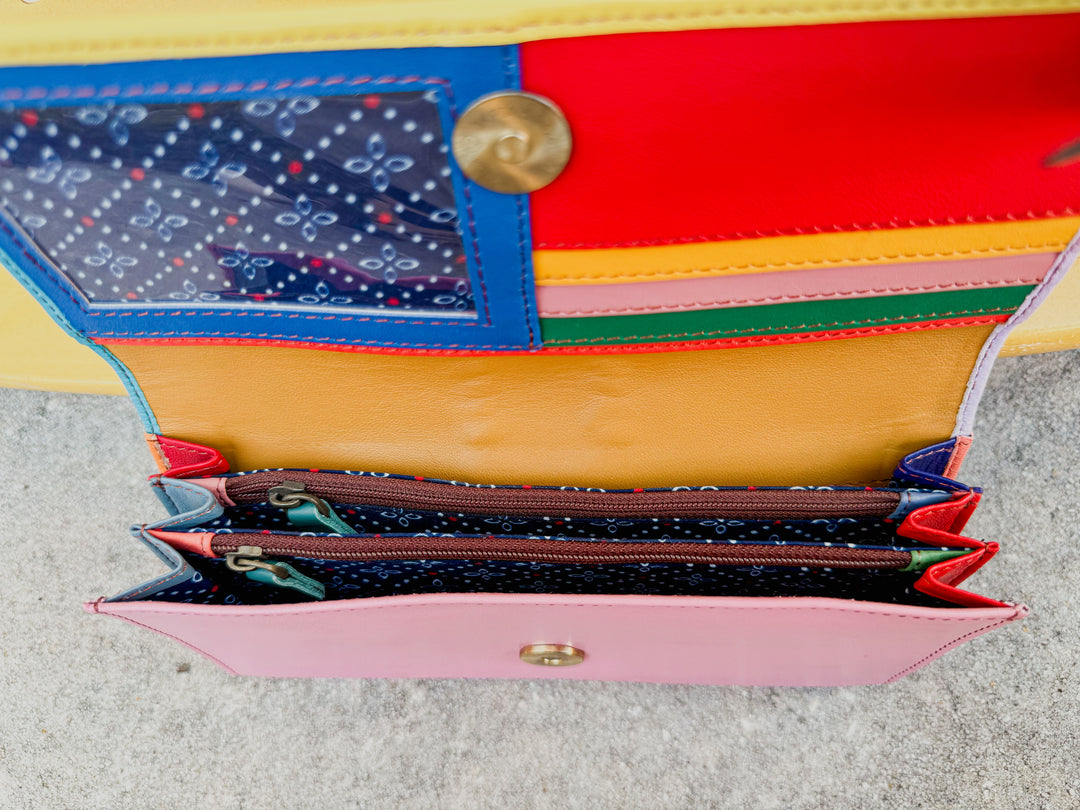 Palm Beach Rodeo | Hair on Hide with Animal Design and Colorful Recycled Leather Wallets